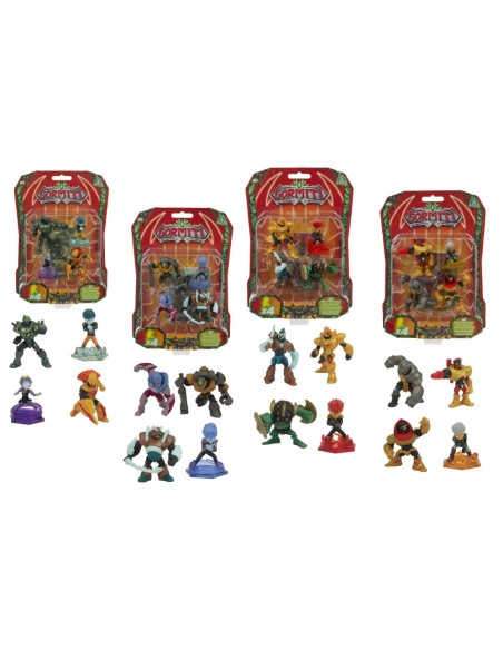 Giochi Preziosi Gormiti Mini Personaggi in Blister 4 pezzi