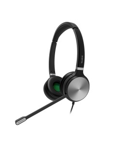 Yealink YHS36 Auricolare Cablato A Padiglione Ufficio Nero, Argento