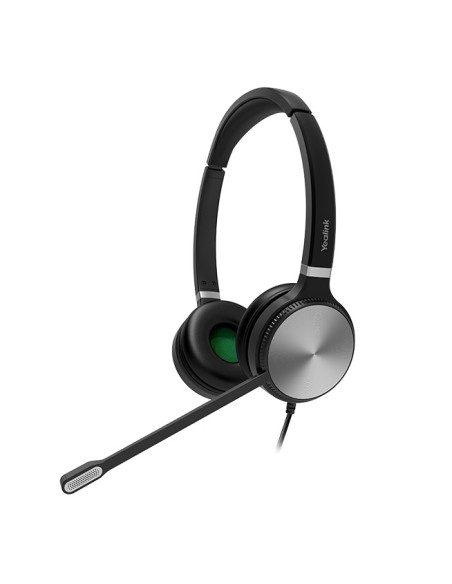Yealink YHS36 Auricolare Cablato A Padiglione Ufficio Nero, Argento
