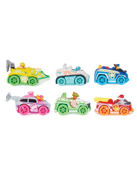 PAW Patrol , Confezione Regalo Macchinine Die-Cast Neon, 6 veicoli in metallo in scala 1 55 inclusi, Giochi per bambini dai 3