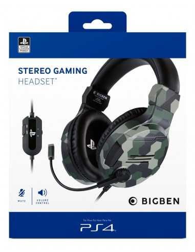 BigBen Interactive PS4 HEADSET V3 CAMO GREEN PS4 GAMING HEADSET V3 CAMO GREEN PS4OFHEADSETV3G 3499550381443 Cuffie e Auricolari