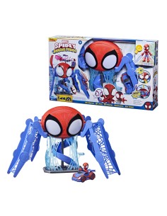 Marvel Spidey e i Suoi Fantastici Amici - Webquarters, playset con luci e suoni, include un personaggio e un veicolo, per 2
