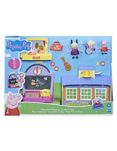 Marvel Spider-Man Peppa Pig - La Scuola di Peppa Pig, playset con frasi e suoni, per bambini di età prescolare dai 3 anni in su