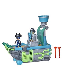 PJ Masks - Super Pigiamini, Il Veliero Volante, playset veicolo per età prescolarecon 2 action figure, dai 3 anni in su