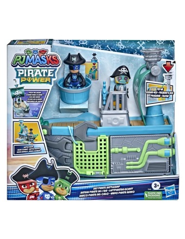 PJ Masks - Super Pigiamini, Il Veliero Volante, playset veicolo per età prescolarecon 2 action figure, dai 3 anni in su