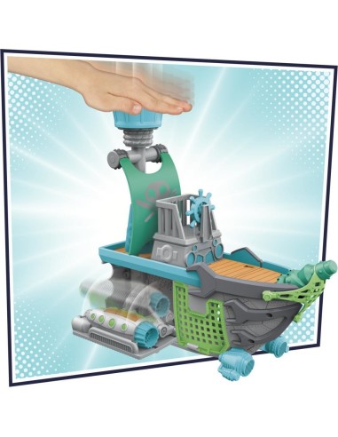 PJ Masks - Super Pigiamini, Il Veliero Volante, playset veicolo per età prescolarecon 2 action figure, dai 3 anni in su