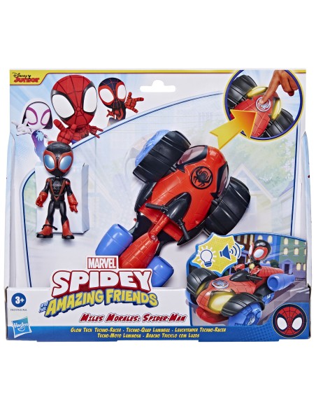 Marvel Spidey and His Amazing Friends Glow Tech Techno Racer