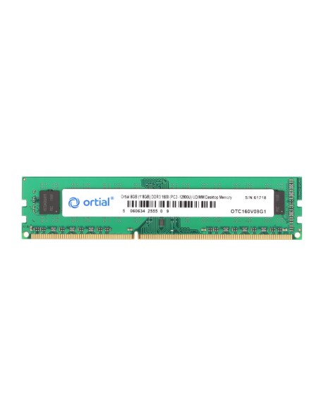 Ortial OTC160V08G1 memoria 8 GB 1 x 8 GB DDR3 1600 MHz