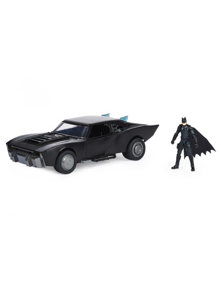 DC Comics BATMAN MOVIE Batmobile per Personaggi in scala 10 cm con led