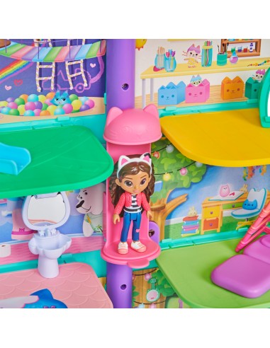Gabby's Dollhouse , Playset casa delle bambole di Gabby, set con luci e suoni, giochi per bambini dai 3 anni in su