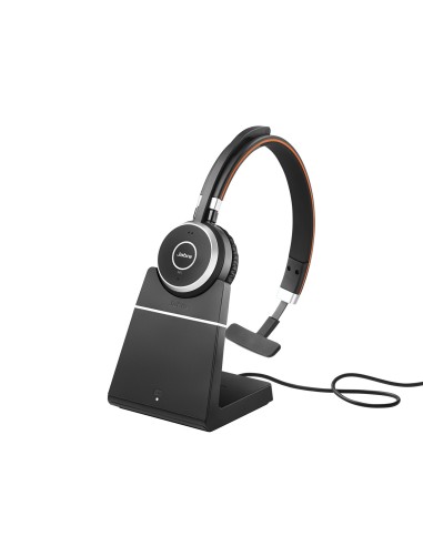 Jabra Evolve 65 Auricolare Con cavo e senza cavo A Padiglione Musica e Chiamate Micro-USB Bluetooth Base di ricarica Nero