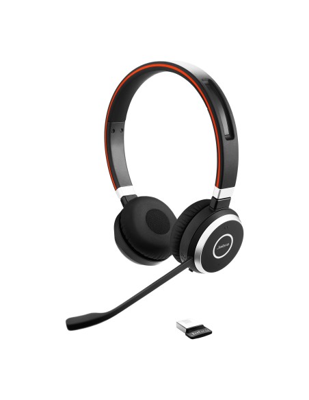 Jabra Evolve 65 Auricolare Con cavo e senza cavo A Padiglione Musica e Chiamate Micro-USB Bluetooth Base di ricarica Nero