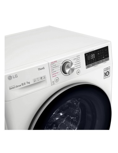 LG F4DV710H1E Lavasciuga Intelligente AIDD 10,5 7 kg Vapore TurboWash 360 1400 Giri min Carica frontale Classe E