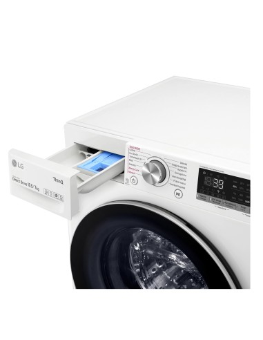 LG F4DV710H1E Lavasciuga Intelligente AIDD 10,5 7 kg Vapore TurboWash 360 1400 Giri min Carica frontale Classe E