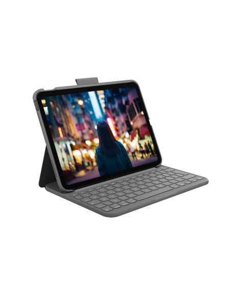 Logitech Slim Folio Grigio Bluetooth QWERTY Italiano