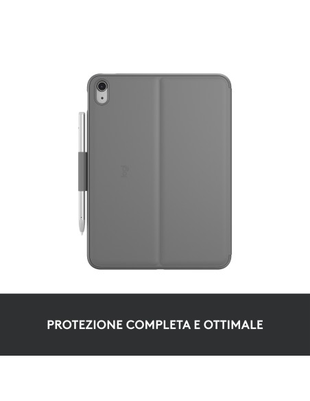 Logitech Slim Folio Grigio Bluetooth QWERTY Italiano