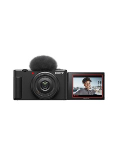 Sony Vlog camera ZV-1F di | Fotocamera digitale (schermo orientabile, video in 4K, slow motion, funzionalità per vlog) - Nera