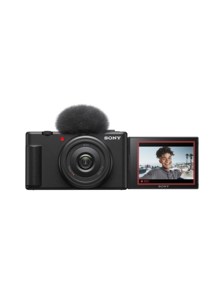 Sony Vlog camera ZV-1F di | Fotocamera digitale (schermo orientabile, video in 4K, slow motion, funzionalità per vlog) - Nera