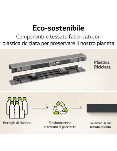 LG Soundbar S40Q 300W 2.1 canali, Dolby Audio, NOVITÀ 2022
