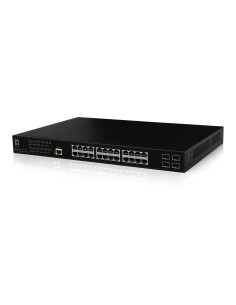 LevelOne GEP-2861 switch di rete Gestito L2 Gigabit Ethernet (10 100 1000) Supporto Power over Ethernet (PoE) 1U Nero 2