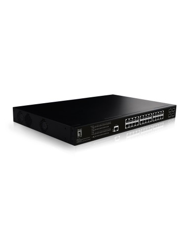 LevelOne GEP-2861 switch di rete Gestito L2 Gigabit Ethernet (10 100 1000) Supporto Power over Ethernet (PoE) 1U Nero