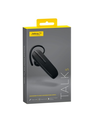 Jabra Talk 5 Auricolare Wireless A clip, In-ear Musica e Chiamate Bluetooth Nero