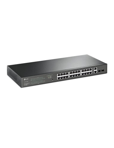 TP-Link TL-SG1428PE switch di rete Gestito L2 Gigabit Ethernet (10 100 1000) Supporto Power over Ethernet (PoE) 1U Nero