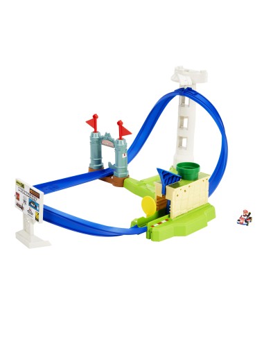 Hot Wheels Mario Kart Circuit Slam Track Set, Giocattolo per Bambini 5+ Anni