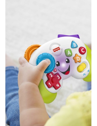 Fisher-Price Laugh & Learn Controller Gioca & Impara Ridi & Impara - Edizione multilingue, Joystick Giocattolo Musicale per