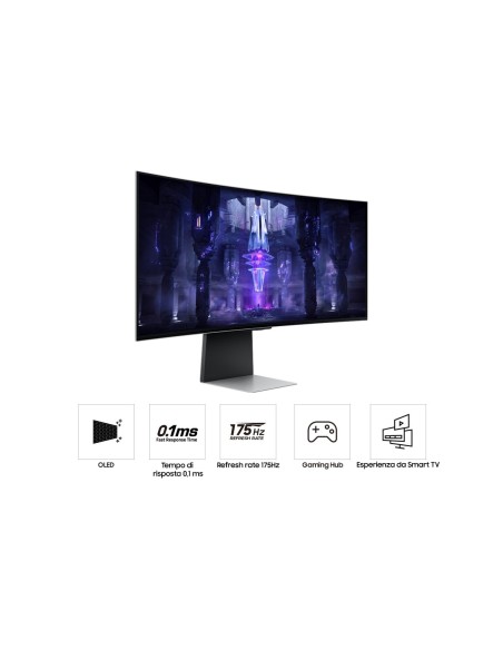 Samsung Odyssey Neo G8 Monitor Gaming OLED G8 da 34'' WQHD Curvo