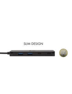 i-tec Metal USB-C HUB 2x USB 3.0 + 2x USB-C, with 85cm USB-C cable 2