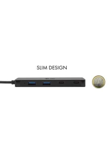 i-tec Metal USB-C HUB 2x USB 3.0 + 2x USB-C, with 85cm USB-C cable