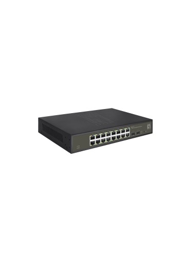 LevelOne GES-2118 switch di rete Gestito L2 Gigabit Ethernet (10 100 1000) Nero