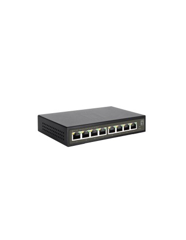 LevelOne GES-2108P switch di rete Gestito L2 Gigabit Ethernet (10 100 1000) Supporto Power over Ethernet (PoE) Nero