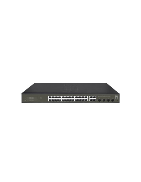 LevelOne GES-2128P switch di rete Gestito L2 Gigabit Ethernet (10 100 1000) Supporto Power over Ethernet (PoE) Nero