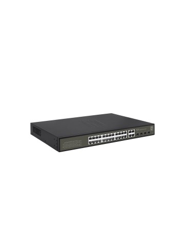 LevelOne GES-2128P switch di rete Gestito L2 Gigabit Ethernet (10 100 1000) Supporto Power over Ethernet (PoE) Nero