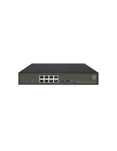 LevelOne GES-2110P switch di rete Gestito L2 Gigabit Ethernet (10 100 1000) Supporto Power over Ethernet (PoE) Nero