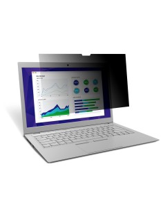 3M Filtro privacy touch per laptop a schermo intero da 12.3in con sistema di fissaggio COMPLY, 3 2, PF123C3E