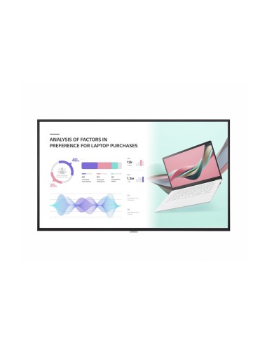 LG 55UH5J-H visualizzatore di messaggi Pannello piatto per segnaletica digitale 139,7 cm (55") IPS Wi-Fi 500 cd m² UHD+ Nero