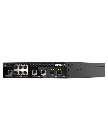 QNAP QSW-M2106R-2S2T switch di rete Gestito L2 10G Ethernet (100 1000 10000) 1U Nero