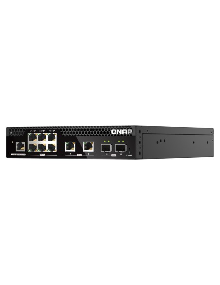 QNAP QSW-M2106R-2S2T switch di rete Gestito L2 10G Ethernet (100 1000 10000) 1U Nero