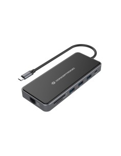 Conceptronic DONN15G replicatore di porte e docking station per notebook Cablato USB 3.2 Gen 1 (3.1 Gen 1) Type-C Grigio