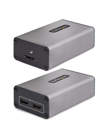 StarTech.com Extender USB 3.0 a 2 Porte su Fibra Multimodale OM3 - LC LC - Hub 2x USB-A 5Gbps - Resistente Estensore USB su