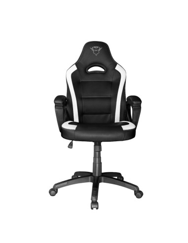Trust GXT 701W RYON Sedia per gaming universale Seduta imbottita Nero, Bianco
