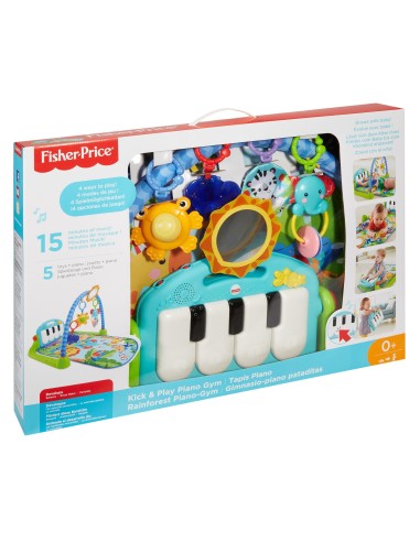 Fisher-Price BMH49 palestra per bambino e tappeto di gioco Multicolore Palestrina a tappeto per bambino