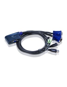ATEN Switch KVM USB VGA Audio cablato 2-porte (0,9 m)