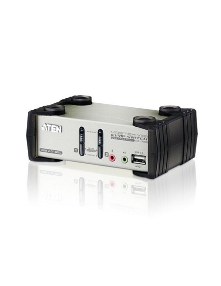 ATEN Switch KVMP™ VGA audio PS 2-USB a 2 porte con OSD