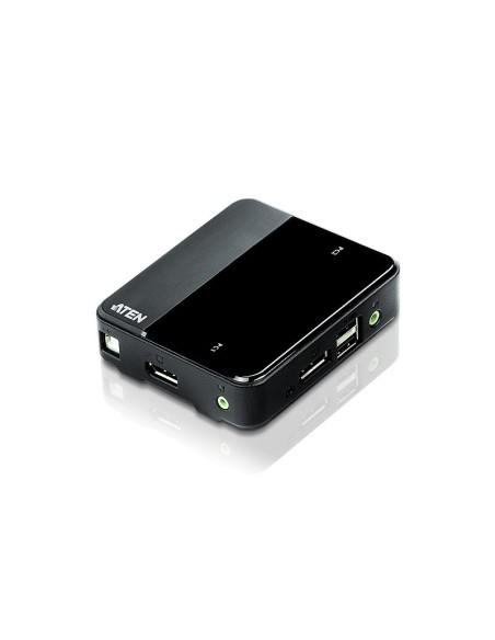 ATEN Switch KVM USB DisplayPort audio a 2 porte (supporto 4K e cavi inclusi)