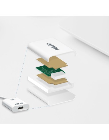 ATEN Adattatore attivo da 4K Mini DisplayPort a HDMI