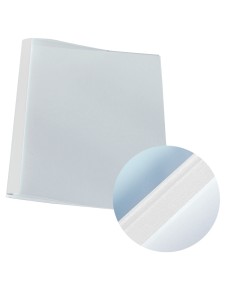 Leitz 39210 cartellina A4 Cartoncino, Plastica Trasparente, Bianco 100 pz